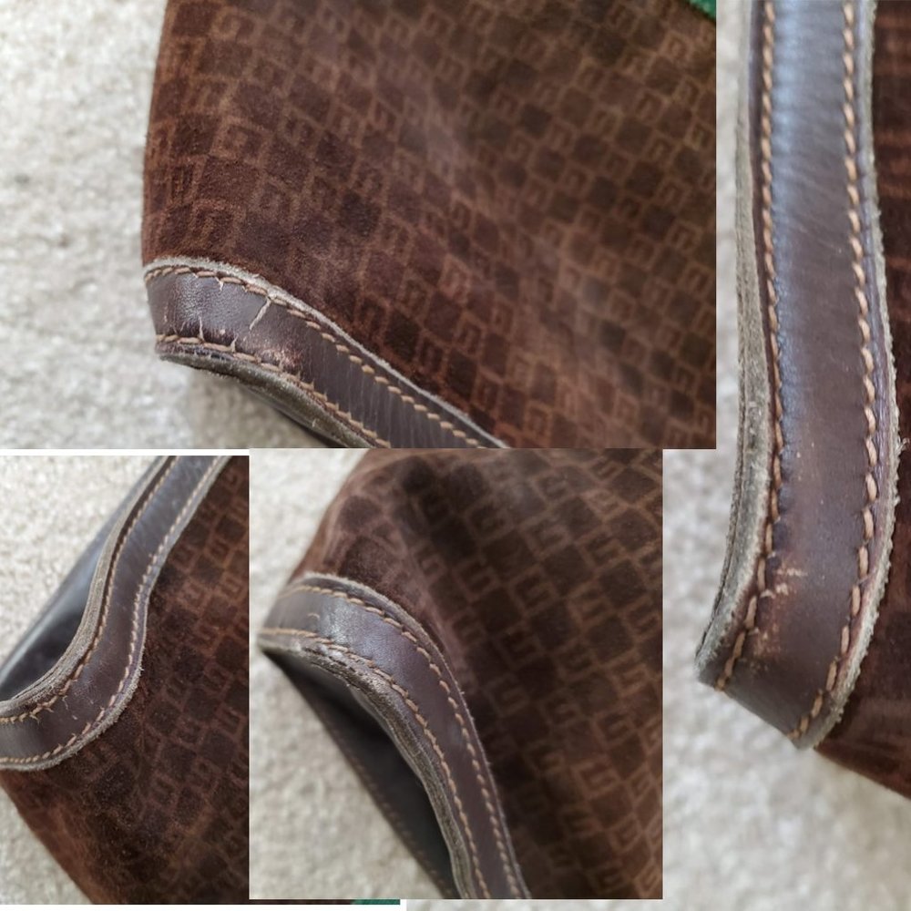 Rare Brown GG Suede Gucci Clutch Authentic - Picture 7 of 7